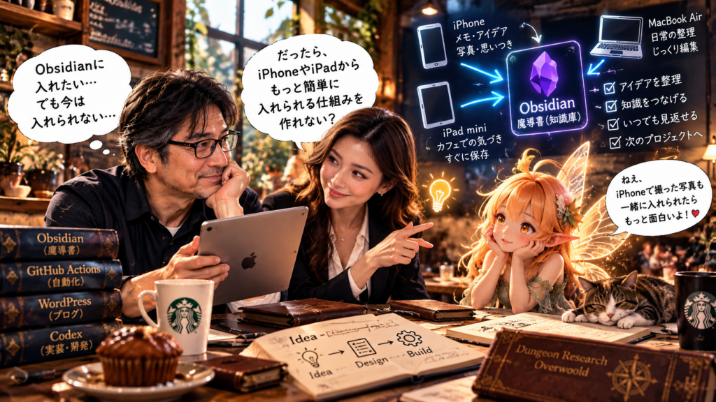 Obsidianに入れたいのに、、、
