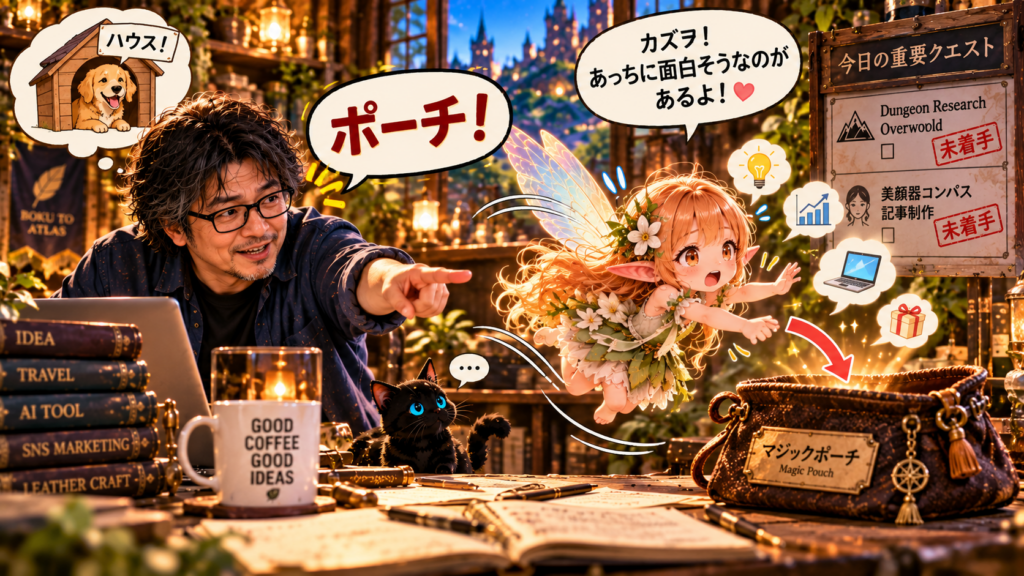 リリー、ポーチと言われる。